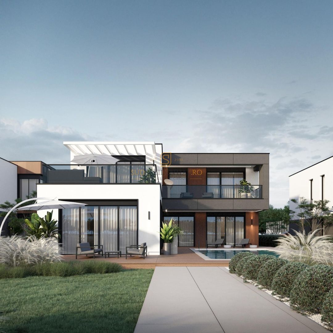 Vila exclusivista cu piscina si ponton pe malul Lacului Snagov - Poză 2