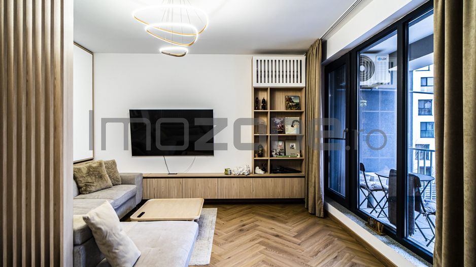 Plaza Mall, 2 camere, decomandat, 60 mp, etaj 2, mobilat, parcare subsol, boxa - Poză 1