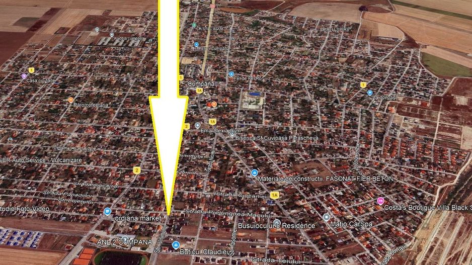 TEREN ÎNTRE CASE – Teren intravilan 801 mp | Central Cumpăna | Stradă asfalta - Poză 2