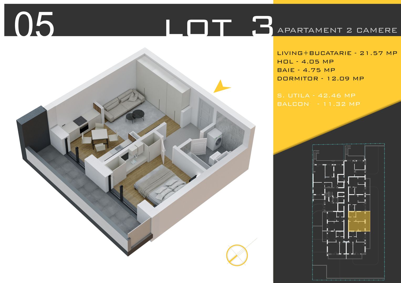 2 camere  Titan Pallady  Metrou Nicolae Teclu - Schiță 10