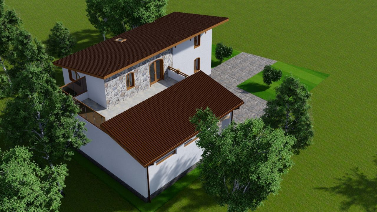 Proiect casă cu mansardă în construcție Micălaca - Poză 9