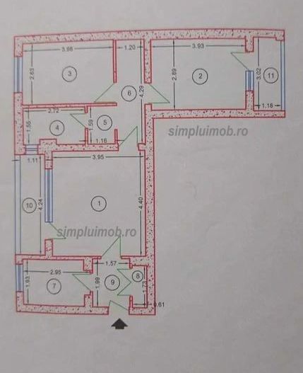 Apartament 3 camere - Bulevardul  Alexandru Obregia - Poză 10