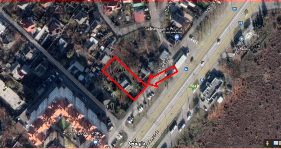 Teren pentru construcții în Chișinău, 7 ari. De vânzare, pe Șoseaua Hâncești. Prima linie - Poză 2