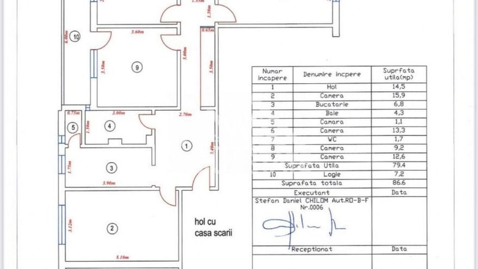 Apartament 4 camere, Sibiu - Schiță 12