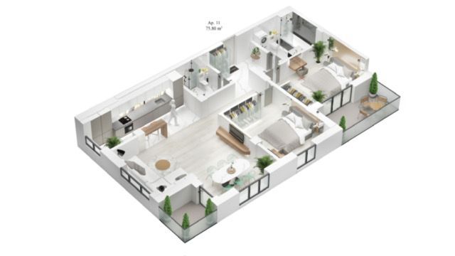 Apartament 3 camere Otopeni 1.5km METROU, finisaje PREMIUM - Poză 8