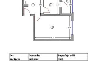 Apartament 2 camere, mobilat și utilat, zona CARTIER; - Poză 8