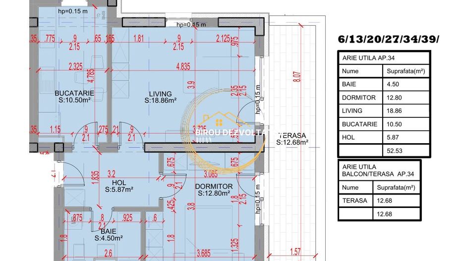 Decomandat Parcare Bonus Ansamblu modern Pallady Parc Metrou STB 330 - Schiță 11