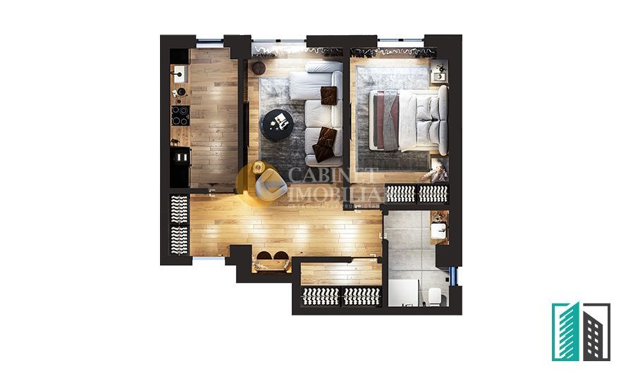 Comision 0% - 2 Camere Decomandat - Etaj Intermediar - zona Bucium - Poză 6