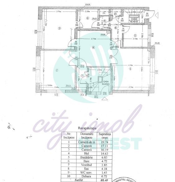 3 camere Primăverii – parter înalt, imobil mic, renovat - Poză 4