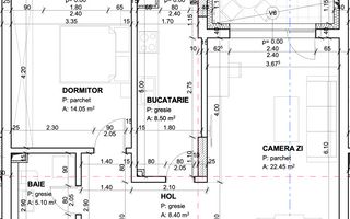 0% comision | Apartament 2 camere | Andrei Muresanu - Schiță 2