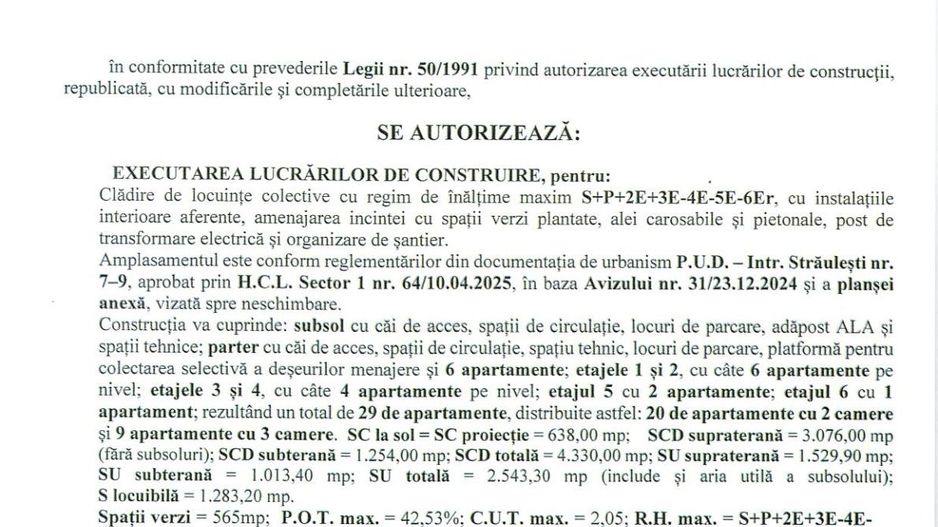 Proiect rezidențial cu AC – 29 apartamente – 4.330 mp – 35 parcări – S - Poză 4