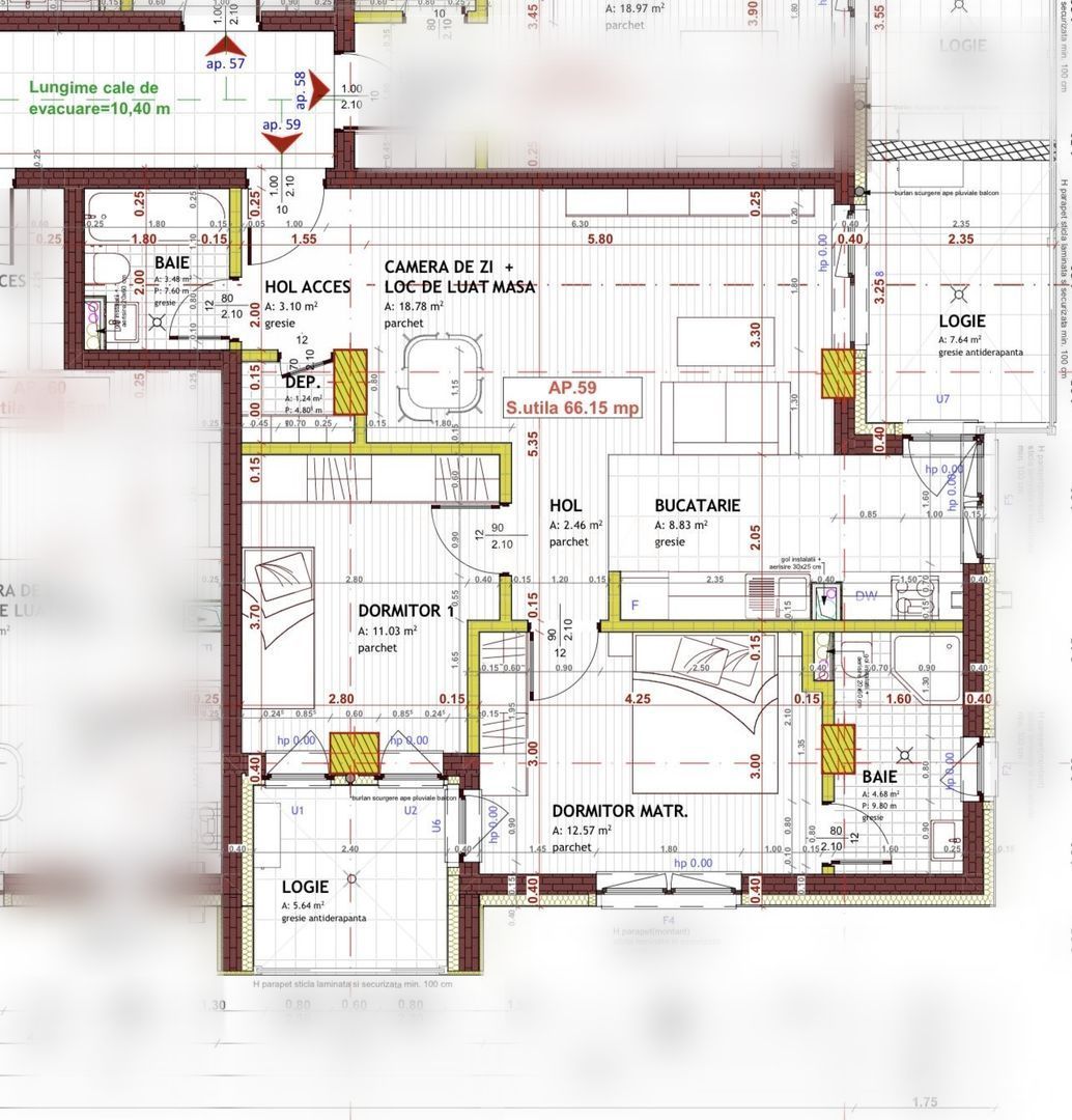 Apartament cu 2 camere, bloc nou din 2026, etaj 1, balcon și lift. - Poză 10