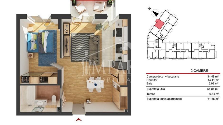 Apartament semidecomandat cu 2 camere in cartierul Marasti! - Poză 5