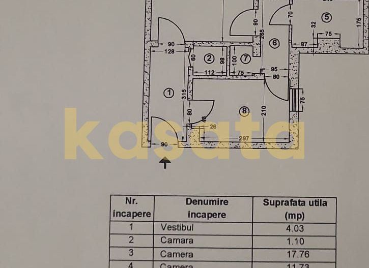 Apartament 2 Camere Vanzare | Metrou Gorjului | Renovat - Schiță 28