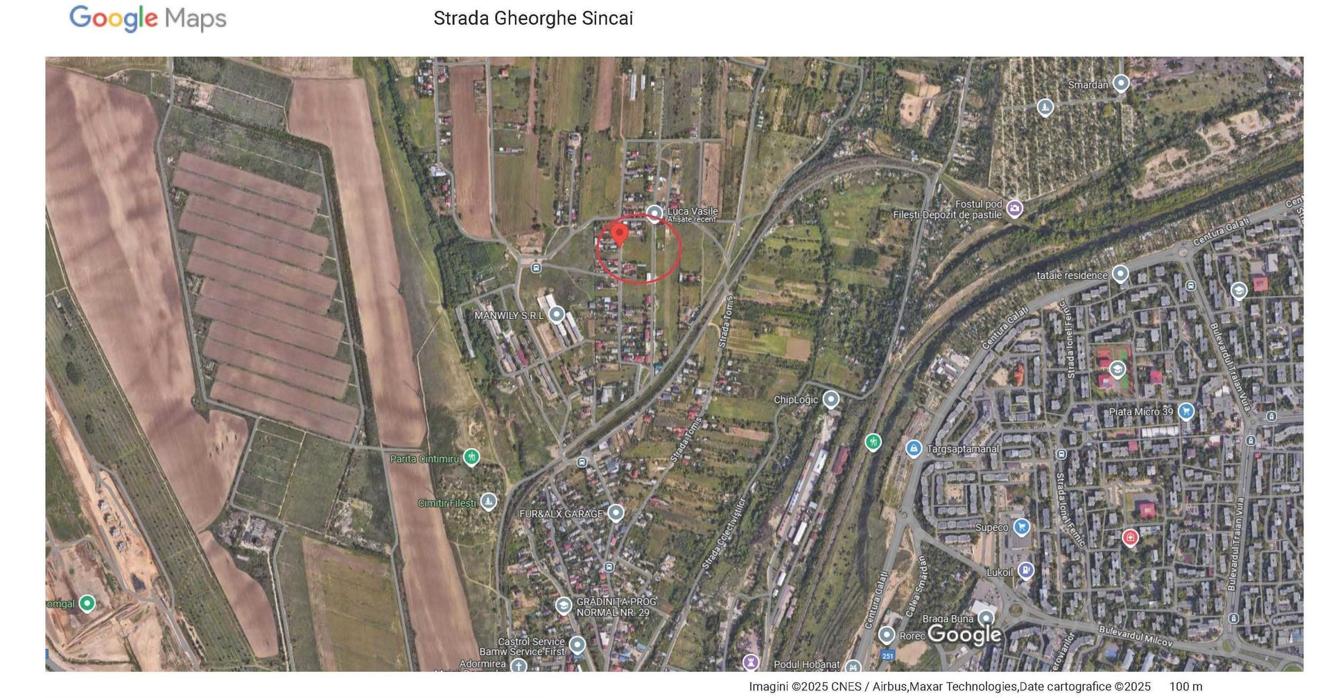 Teren intravilan Filesti 1000 mp strada Gheorghe Sincai nr 18 - Poză 2