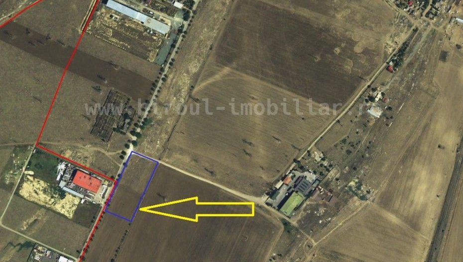 Vânzare Teren  Industrial 10700 mp pe colț, cu GAZE si curent - Poză 3