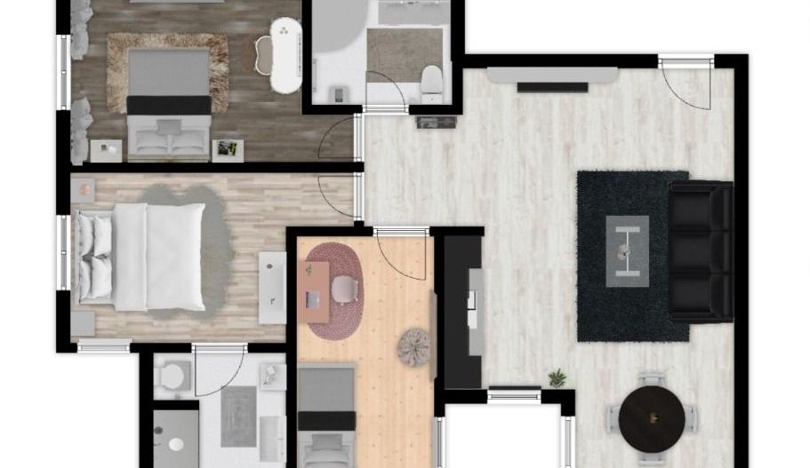 Apartament 4 camere, zona Kaufland -Mall - Schiță 7