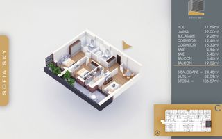 Apartament Finalizat 3 camere Direct Dezvoltator Comision 0 - Poză 2