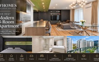For Rent | Premium 3-Room Apartment | 103 sqm | One Cotroceni Park - Poză 1