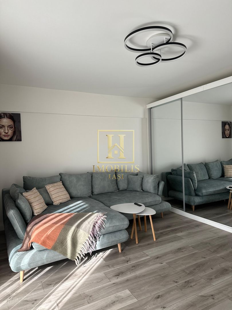 Apartament 2 camere dec NOU  mobilat + loc de parcare Bucium 450 euro - Poză 2