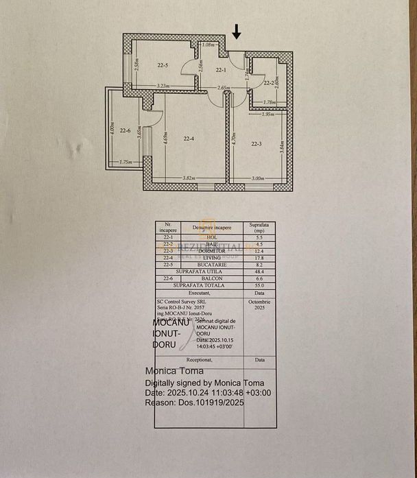 Apartament 2 camere, mobilat complet, parcare inclusa, Bd. Metalurgiei - Schiță 9