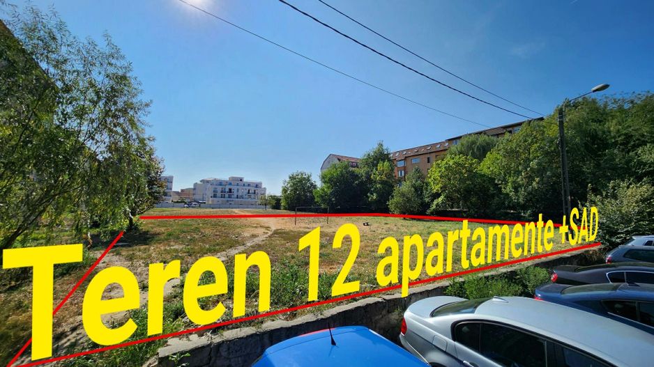 Teren 12 apartamente+SAD -Lipovei - Poză 1
