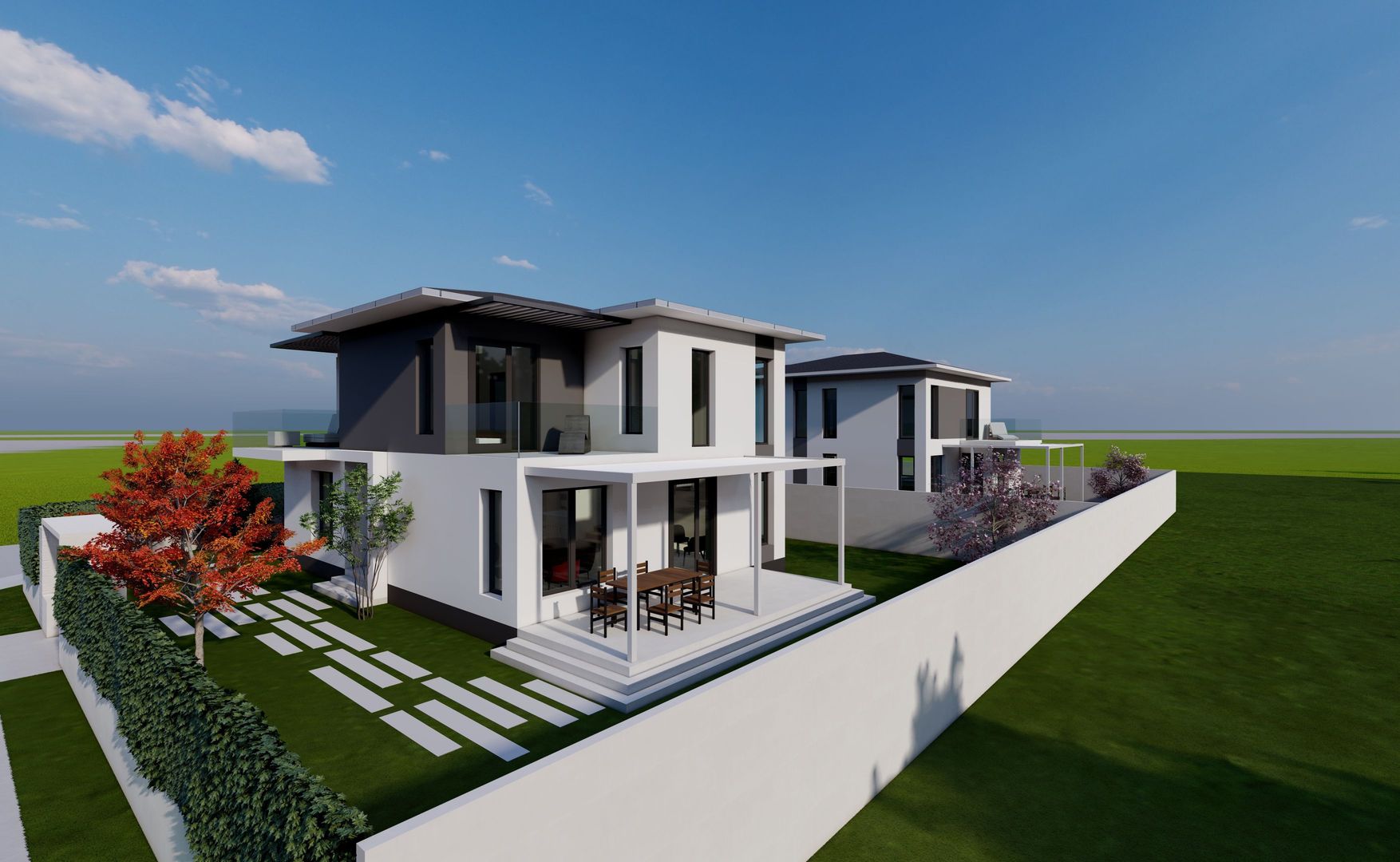 Vila proiect unic, locatie extraordinara, 4 camere, 3 terase, carport - Poză 4