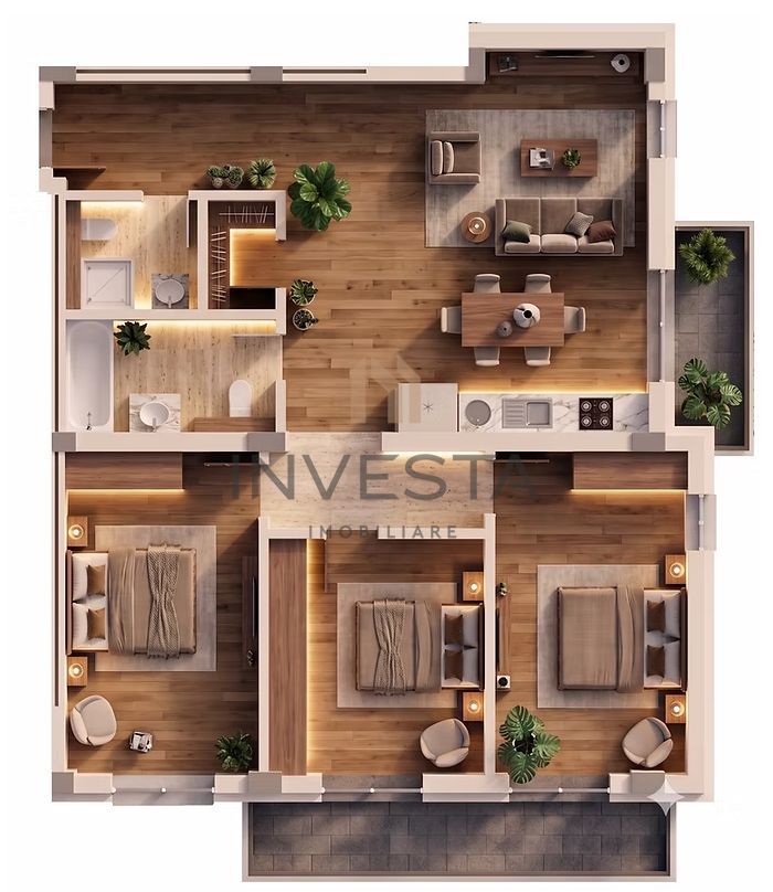 Apartament 4 camare, 96 mp utili si 2 terase, bloc nou, zona Marasti! - Poză 6