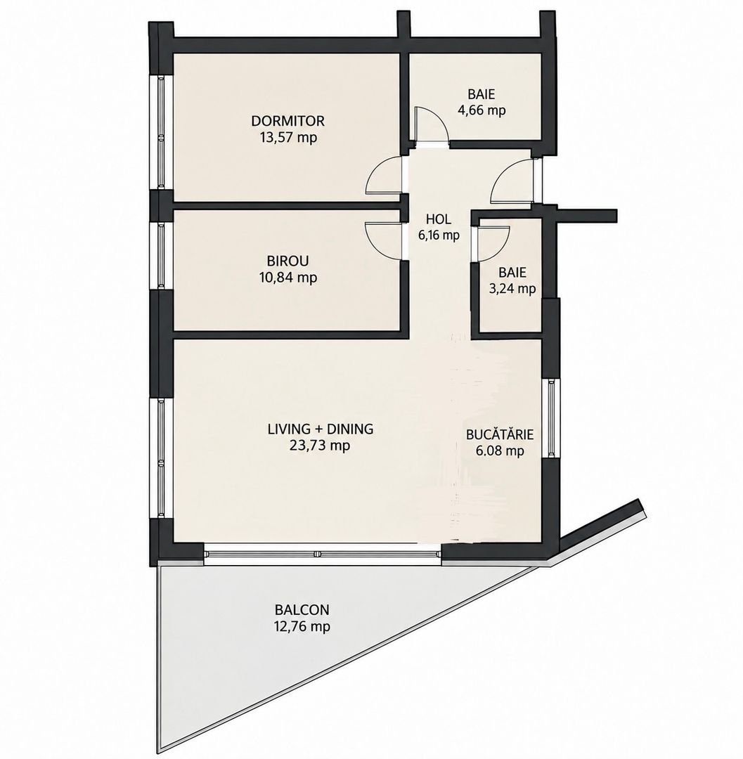 Apartament PREMIUM 3 camere, 2 bai, terasa, garaj, The Fold-Grigorescu - Poză 33