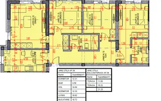 4 Camere | 115,27 mp | 2 Terase | Comision 0% Finisaje la alegere - Schiță 28