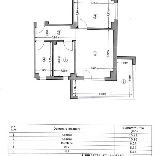 Apartament Modern Militari Residence | Sergent Ilie Petre - Schiță 12