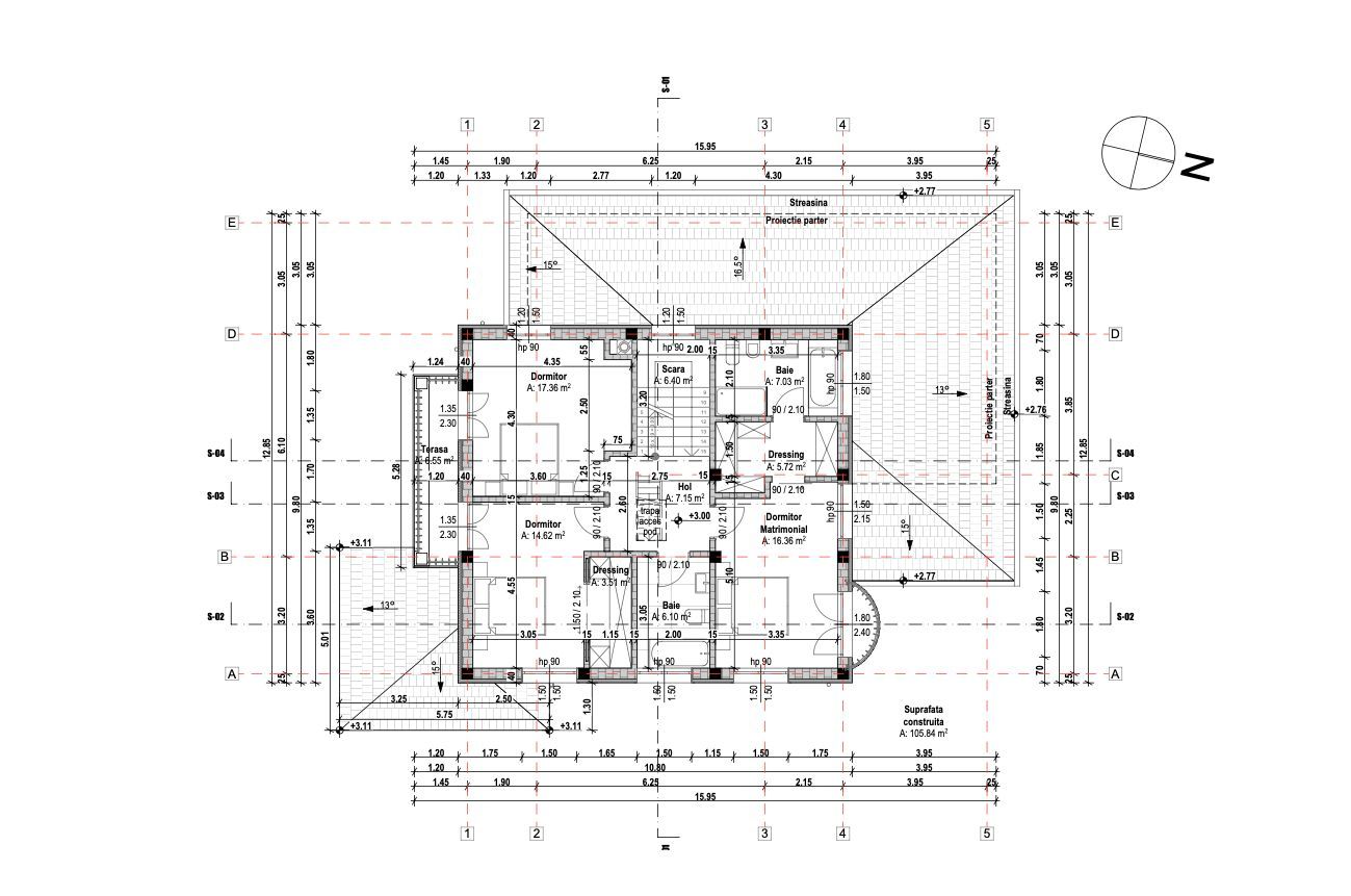 Casă ideală pentru familie în Brașov, Bunloc – spațioasă, luminoasă, priveliște - Schiță 58