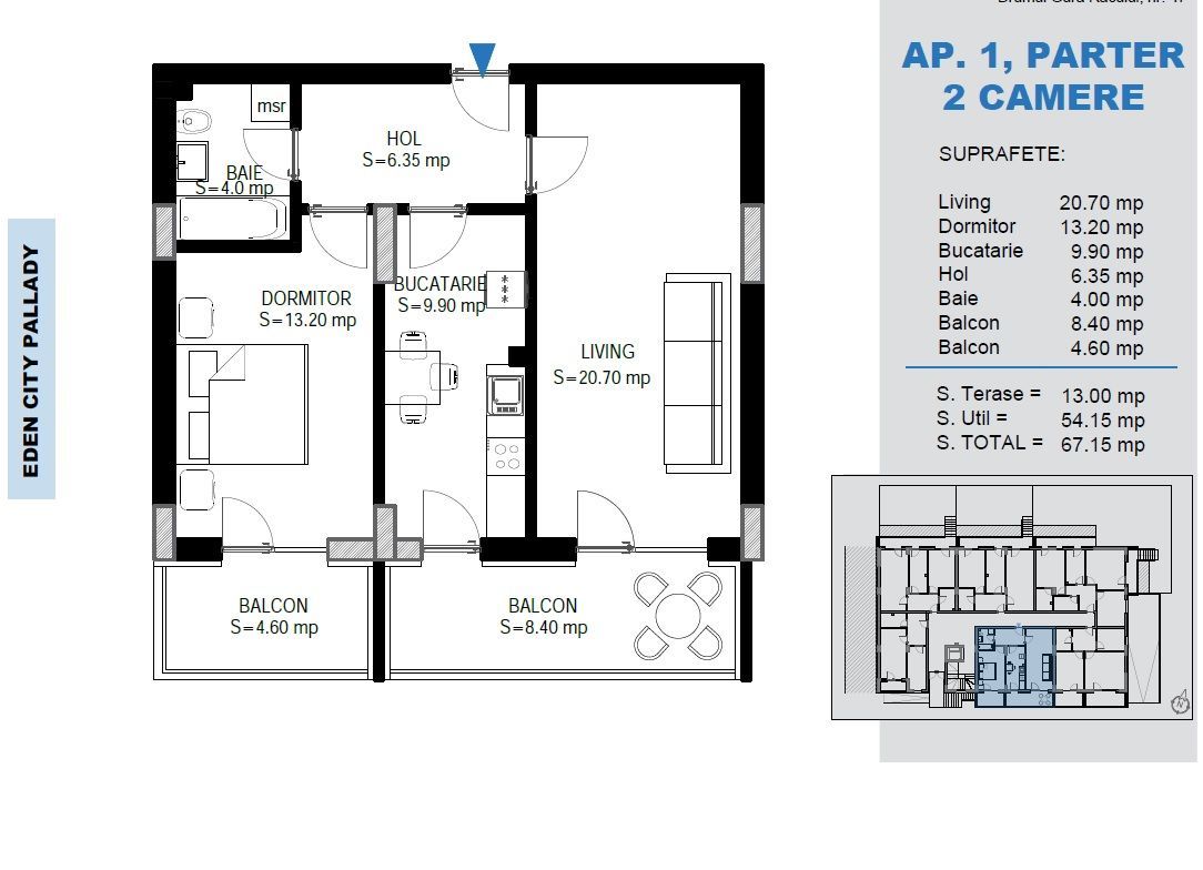 AP. 2CAM. PARTER (INVESTITIE) / METROU N. TECLU, IKEA PALLADY! - Poză 2