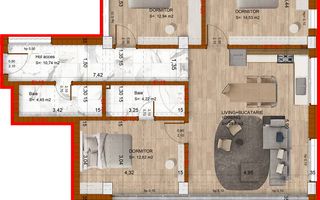 Apartament de vânzare cu 4 cam în Natural Residence - Poză 1