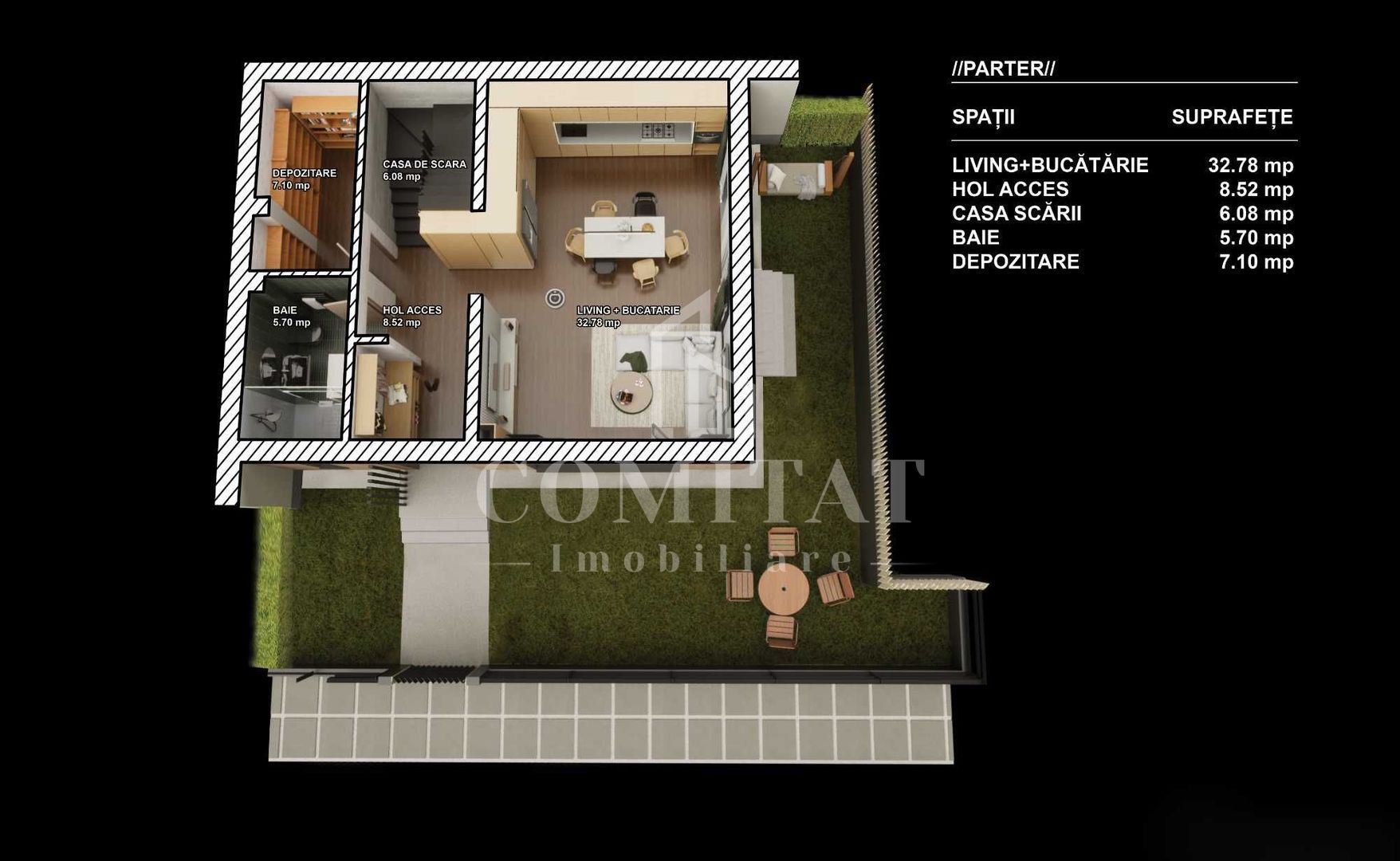 Casă de tip duplex | Stadiu semifinisat | Zona Parcului Poligon - Schiță 16