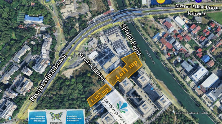 TEREN 5.913 MP – MIHAI BRAVU | 3 Deschideri | Metrou 380 m | - Schiță 4