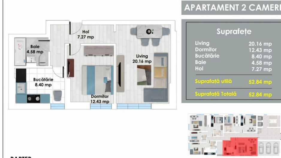 Inchiriez apartament 2 camere, Păcii, Militari - Poză 8
