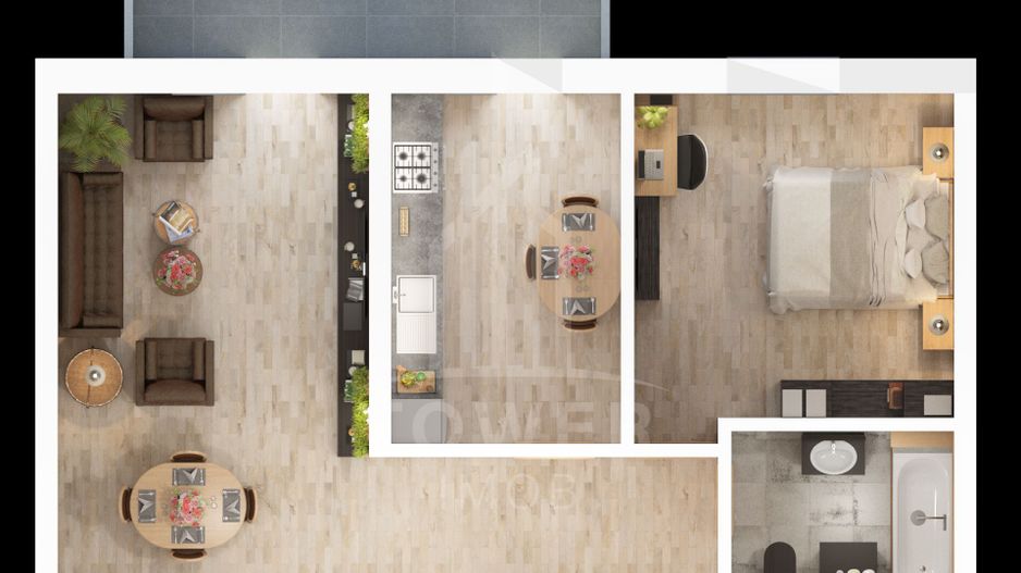 COMISION 0%-  Apartamente 2 camere Rezidențial NOU | Doamna Stanca - Poză 3