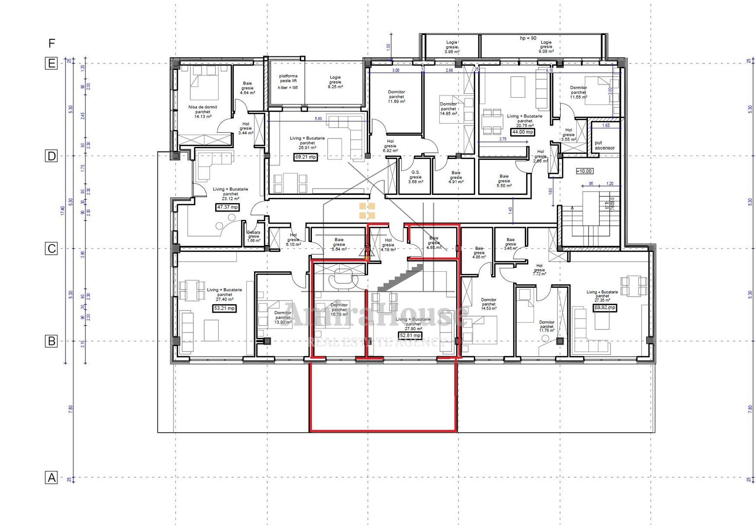 Apartament 2 camere, finisat, parcare, terasa 31 mp,  str Sub Cetate, Floresti - Poză 22