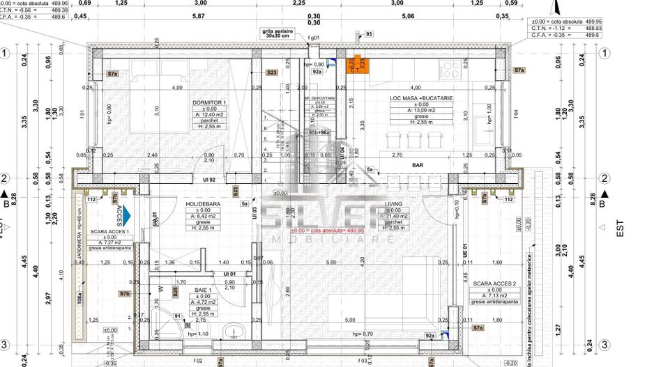Casa in curs de construire/Teren 450 mp/VANZARE PF. - Poză 2