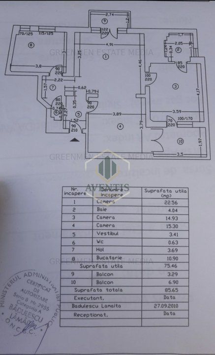 3 camere renovat, bloc reconsolidat, vedere deschisa Est si Vest, Universitate  - Poză 26