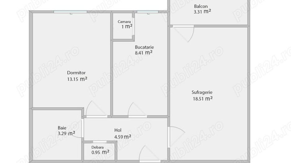 Apartament 2 camere, decomandat, Mazepa 1 - Poză 10