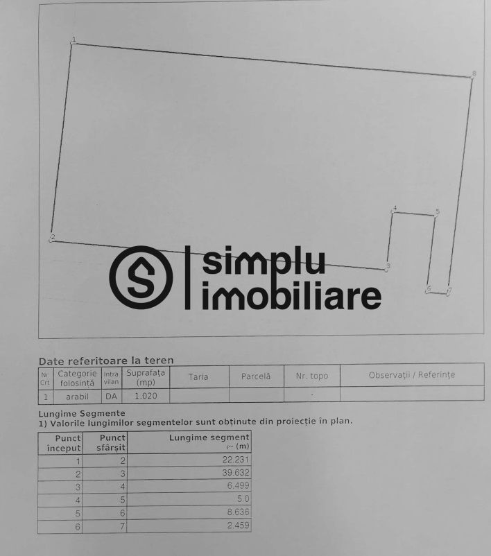 Teren intravilan,  zona Metro! - Poză 2
