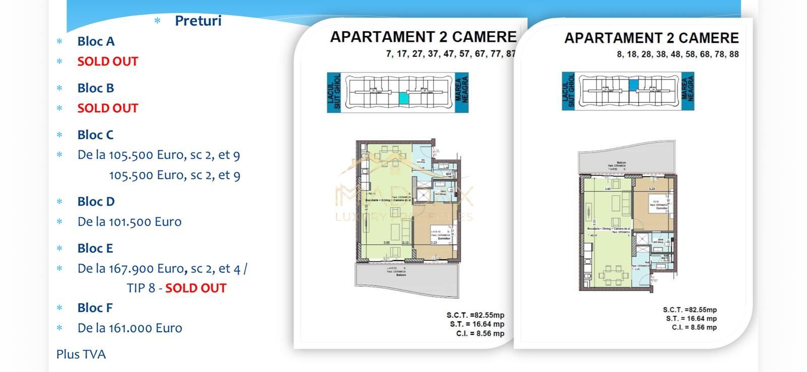 Apartament de vanzare 2 camere + 2 bai I Mamaia Nord I Malul Marii Negre - Poză 25
