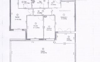 Apartament 3 camere Lipovei-Dumbravita - Schiță 13