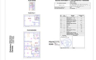 Apartament 13 – 4 camere – 99.2 mp – Parter + Etaj 1 + Mansardă - Poză 1