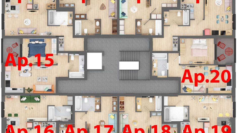 Apartament nou cu un dormitor la ARED CITY cartier RED9 IMAR - Poză 3