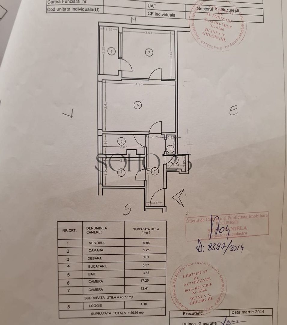 Apartament 2 camere | Etaj 1 | Aproape de Metrou Tineretului - Schiță 9