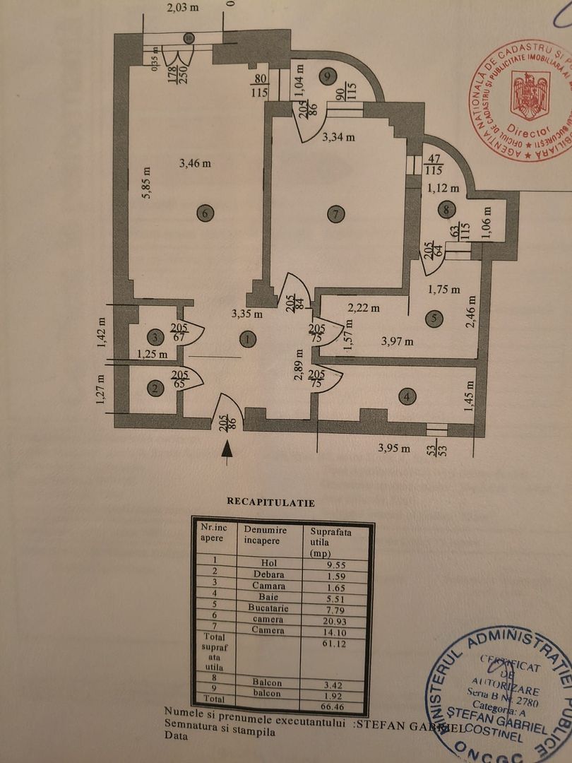 APARTAMENT 2 CAMERE ‖ SPLAIUL UNIRII ‖ VEDERE LIBERA - Schiță 8