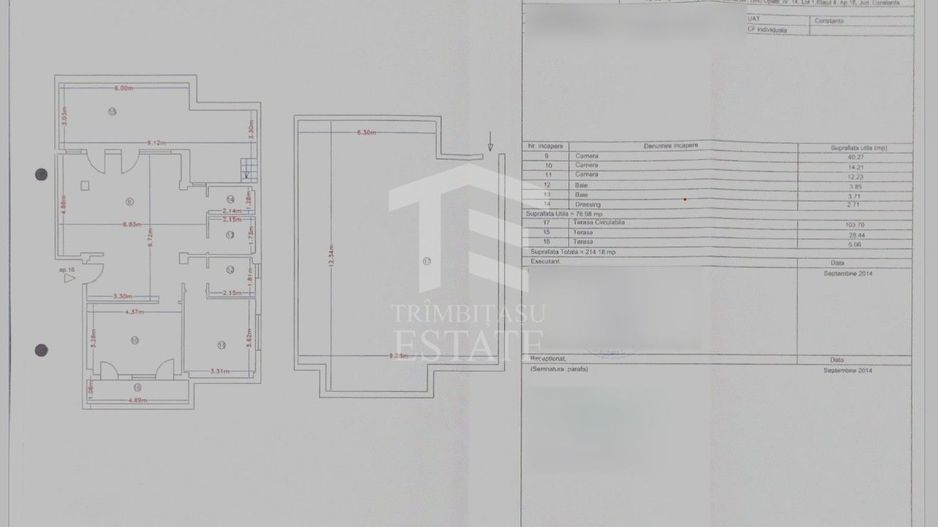 Apartament | 3 camere | Terasă panoramică 100 mp | Parcare - Poză 21